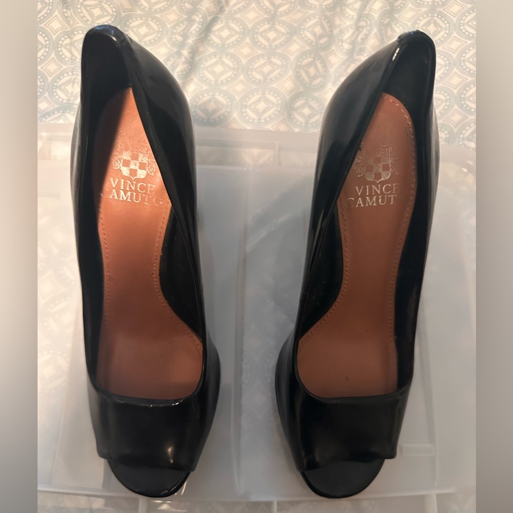 Vince Camuto Block heel with wear & tear